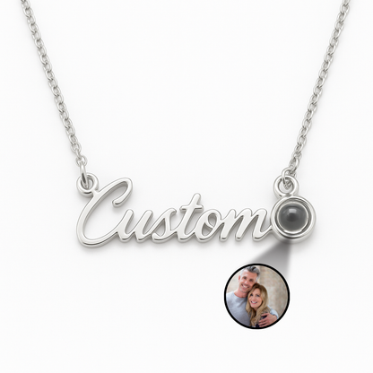 Personalized Necklace with Name and Photo
