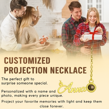 Personalized Necklace with Name and Photo